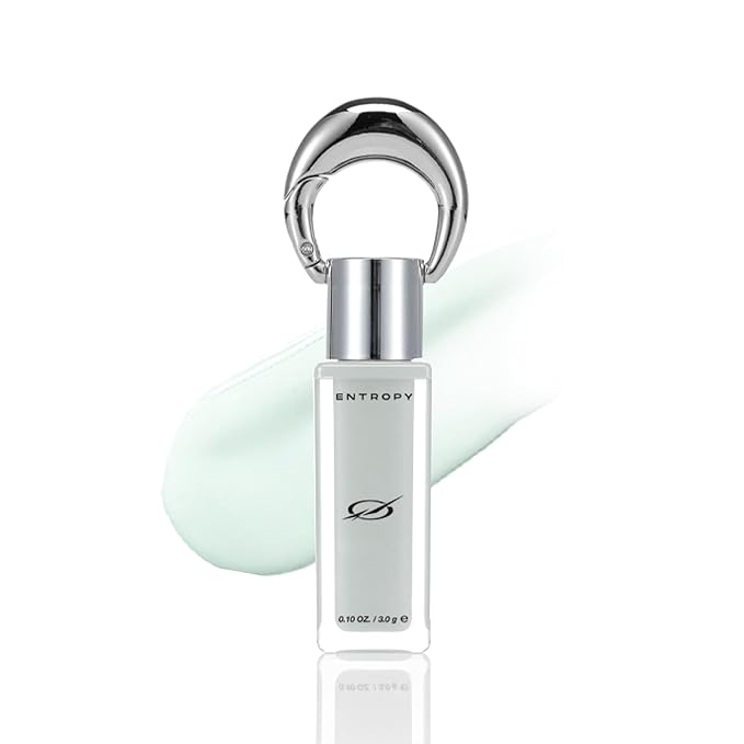 ENTROPY Makeup Glossy Lip Tint – Juicy Glow Line/Ultra Glossy Lip Serum, Nourish Lip Care with Amino Acid Complex, Hydrating, Cooling Care, Non-Sticky, High Shine Finish - Crystal Clear