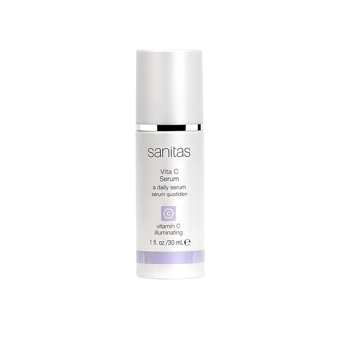 Sanitas Skincare Vita C Serum, Antioxidant Serum, Vegan Squalane, 1 Ounce