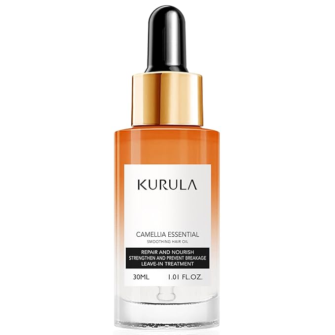 Kurula Japanese Camellia Hair Oil Serum for Dry, Frizzy Hair, 30 ml