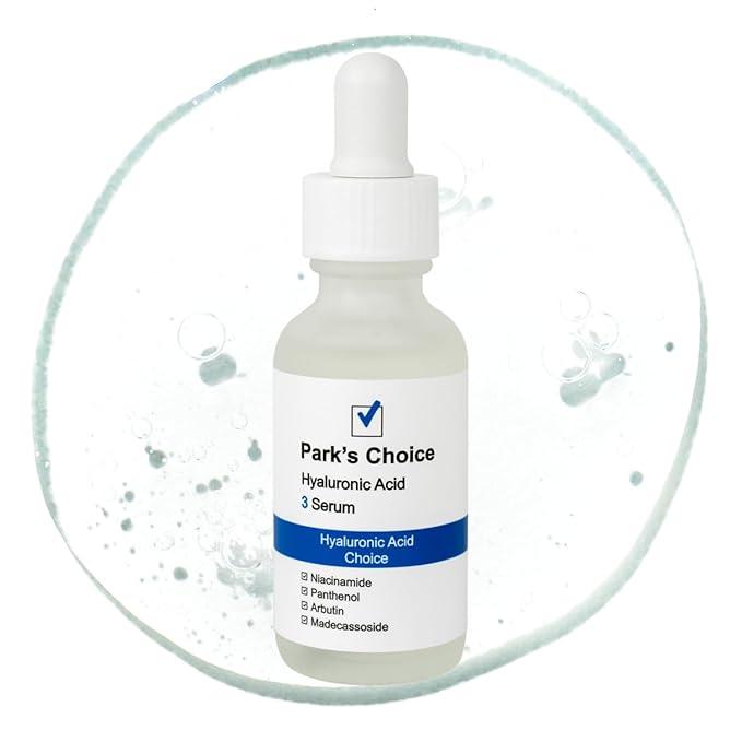 Hyaluronic Acid Serum for Dry Skin | Deep Hydration Serum with Hyaluronic Acid 3% + Niacinamide + Madecassoside | Plumping & Moisture Barrier Care Facial Serum | Korean Skincare | Park’s Choice