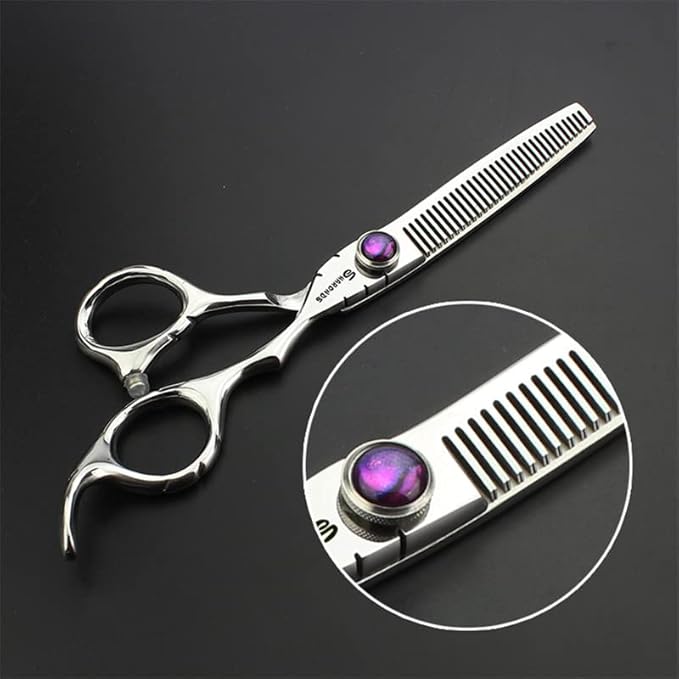SHARONDS 6 Inch High Hardness Stainless Steel Hair Scissors (6 inch 2pc-B)