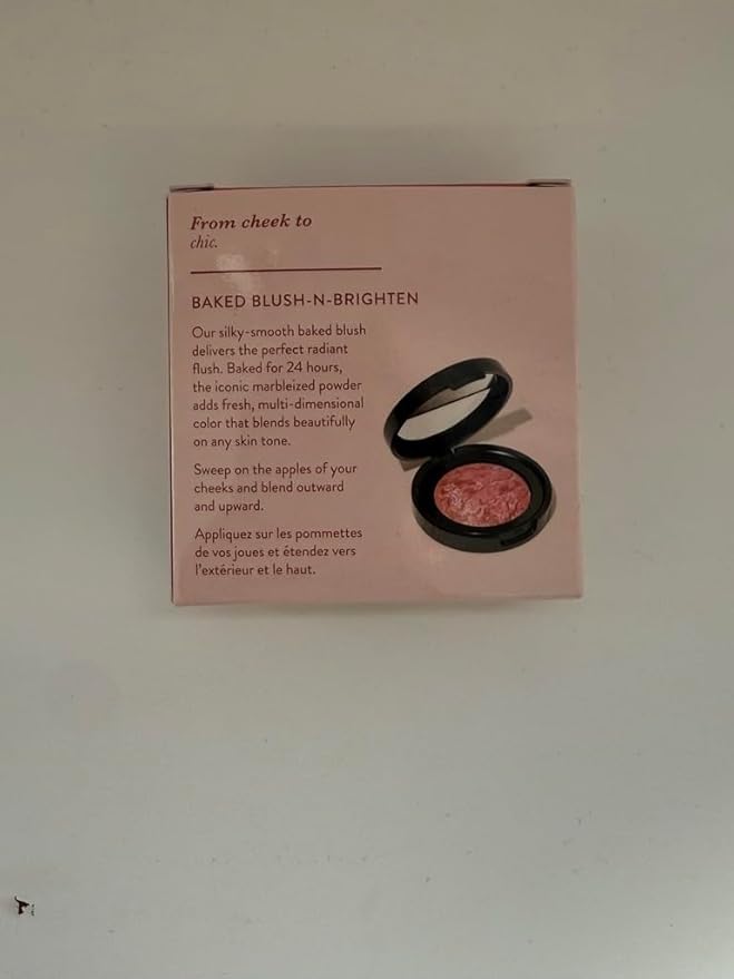 LAURA GELLER NEW YORK Baked Blush-n-Brighten for Mature Skin - 03 Ethereal Rose - Powder Blush Won't Settle into Fine Lines - Buildable Natural Finish – Longlasting Formula - Made in Italy