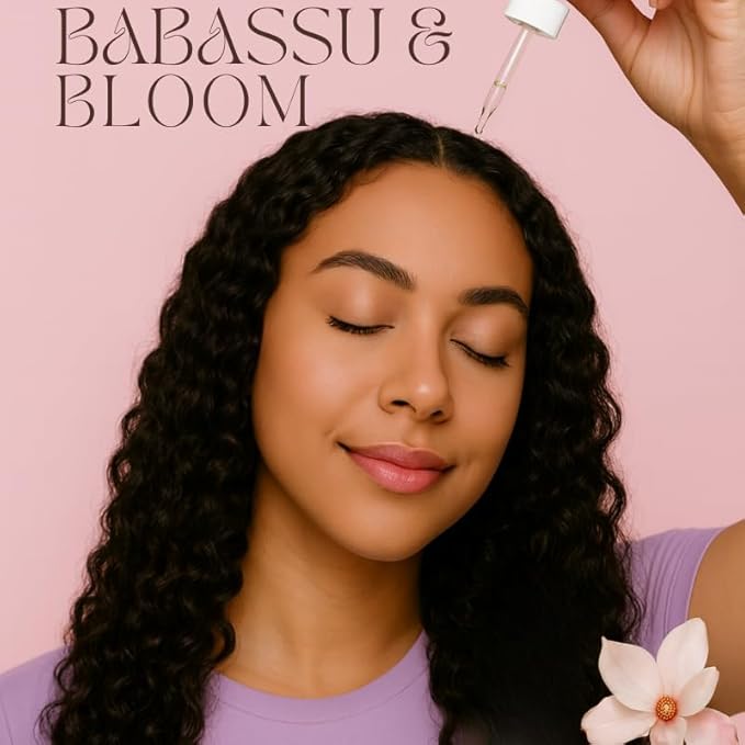 Made2flourish Babassu & Bloom Strengthening Growth Oil, Hair Revitalizing Oil, Multi-Purpose, Cactus & Argan, Potent, Lightweight, Non-Greasy, Soothes Scalp, Reduces Dryness, Thickens Hair