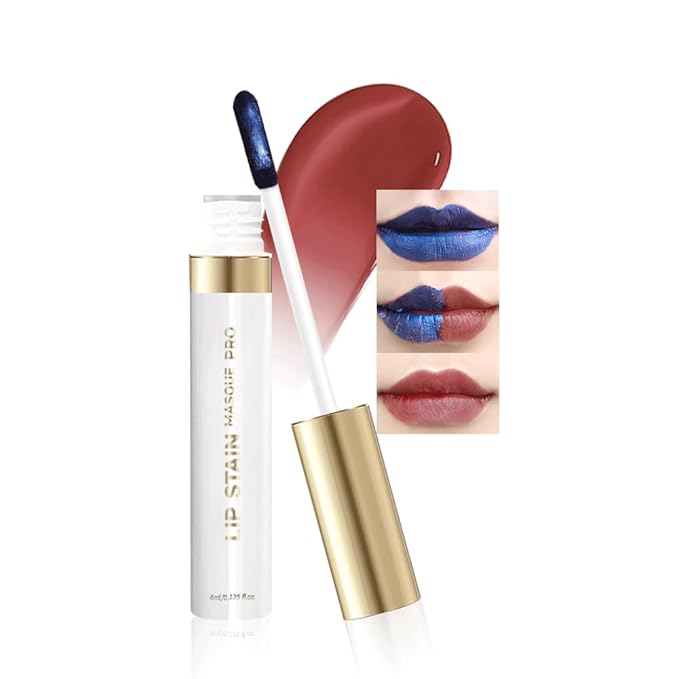 Lip Liner - Peel Off Lip Stain | Long Lasting Matte Lip Tattoo | Transfer Proof, Hydrating Formula with Hyaluronic Acid & Vitamin E | Vegan & Cruelty-Free | for All Skin Types(2#Brown)
