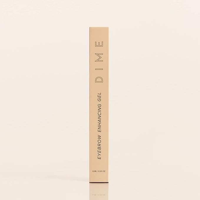 DIME Beauty Eyebrow Enhancing Gel - Clear Brow Gel with Peptides, Amino Acids & Caffeine, Eyebrow Growth Serum and Styling for Fuller, Thicker, Stronger-Looking Brows, Vegan, 0.20 oz / 6 ml