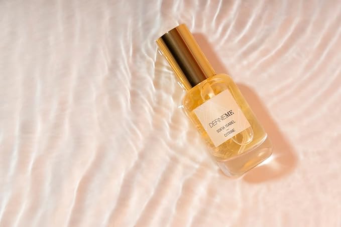 DefineMe Sofia Isabel, Citrine Crystal Perfume, 0.95 fl oz, Gourmand, Fruity and Sweet Fragrance with Mandarin, Tangerine, Vanilla & Jasmine Notes, Perfumes for Women