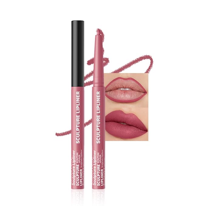 K12 Hxssll 12 Colors Matte Lip Liner Pencil – Long Lasting Waterproof Lip Liner, Smudge Proof Transfer Proof Lip Pencil, High Pigment Lip Makeup for Defining & Filling Lips (12#, 1PCS)