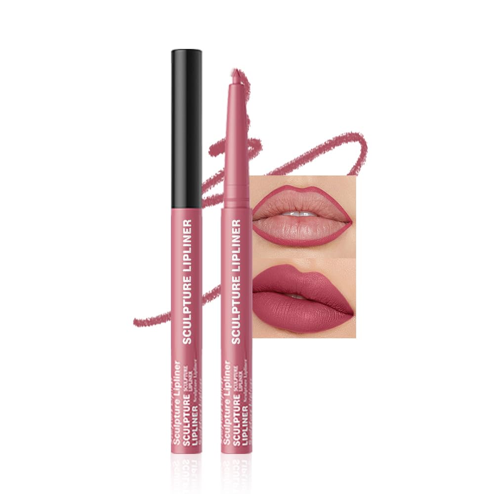 K12 Hxssll 12 Colors Matte Lip Liner Pencil – Long Lasting Waterproof Lip Liner, Smudge Proof Transfer Proof Lip Pencil, High Pigment Lip Makeup for Defining & Filling Lips (12#, 1PCS)