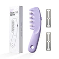 Cryslora Hair Razor Comb, Hair Thining Trimmer, Homeuse Cutting and Styling Comb (Purple)