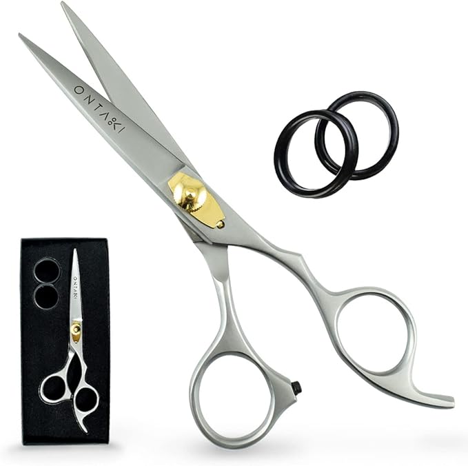 Ontaki Hair Cutting Scissors - 6.5" Japanese Steel, Silver
