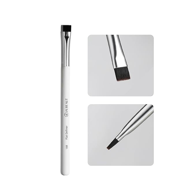 Albeaut Flat Eyebrow Concealer Brush, Eyeliner Definer Makeup Brush