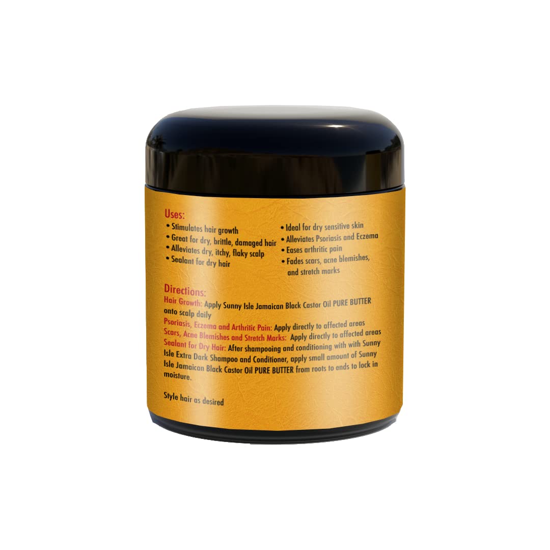 Sunny Isle Jamaican Black Castor Oil Pure Butter 2oz | Hair & Skin