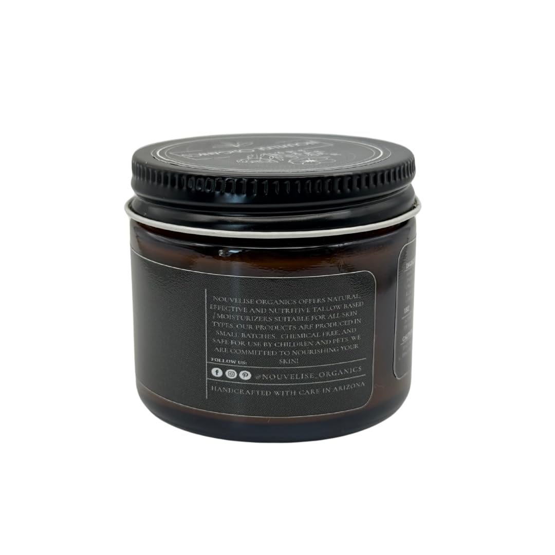 Lumberjack - Whipped Tallow Moisturizer - Cedarwood, Black Pepper, Vetiver, Juniper - 100% Natural Grass-Fed Tallow & Organic Jojoba. Chemical-Free. For Dry, Sensitive & Eczema Prone Skin.- 1.7oz