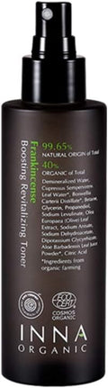Inna Organic Organic Frankincense Boosting REVITALIZING Toner, Anti-Aging, Soothing, Luxury Clean Beauty, Certified Organic, Alcohol-Free, 5 fl.oz.