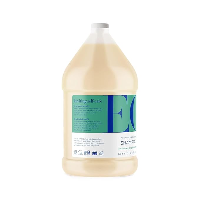 EO Shampoo Refill, 1 Gallon, Grapefruit and Mint, Hydrating & Moisturizing Hair Shampoo, Sulfate Free & Paraben Free Hydrating & Moisturizing For All Hair Types