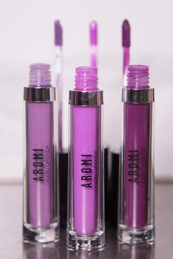 Aromi Pink Periwinkle Matte Liquid Lipstick, Purple Lilac Shade