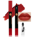 JUAAZIN Classical Red Matte Lip Liner Crayon with Sharpener - Waterproof Smudgeproof Long-Wear Lip Pencil, Creamy Pigmented Lip Crayon for Women, 12HR Stay Silky Velvet Lip Liner 06#
