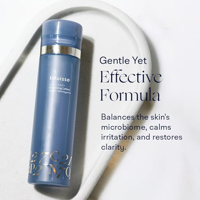 Intuisse - Active NAD+ Prebiotic Toner - Micellar Water & Makeup Remover– 5% Pharma-Grade NAD+ Cleanser with Centella Asiatica & A-Glucan Oligosaccharide – Swiss Liposomal Technology – 3.38 Fl Oz