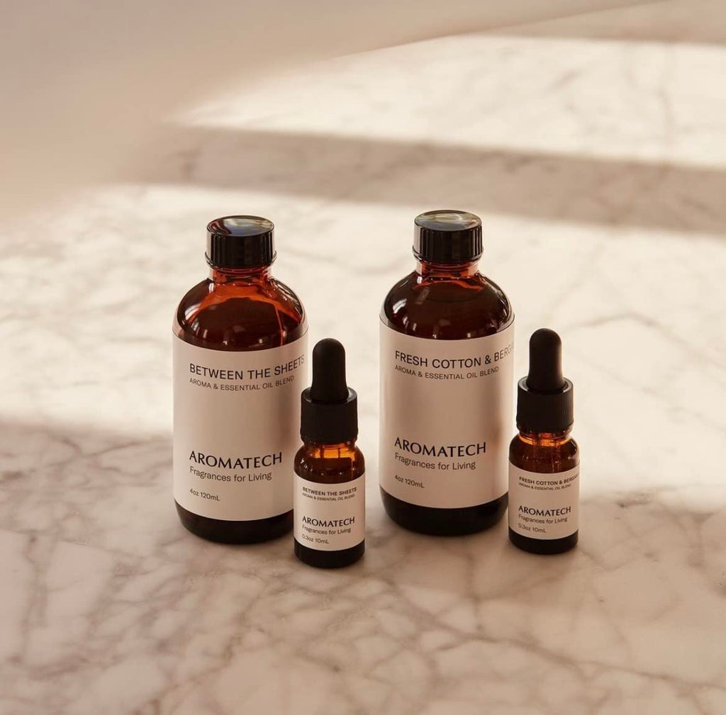 AromaTech Fresh Cotton and Bergamot Essential Oil Blend: Luxury Hotel Inspired Aromatherapy with Bergamot, Fresh Cotton & Sandalwood for Ultrasonic Diffusers & Nebulizers (10 mL)