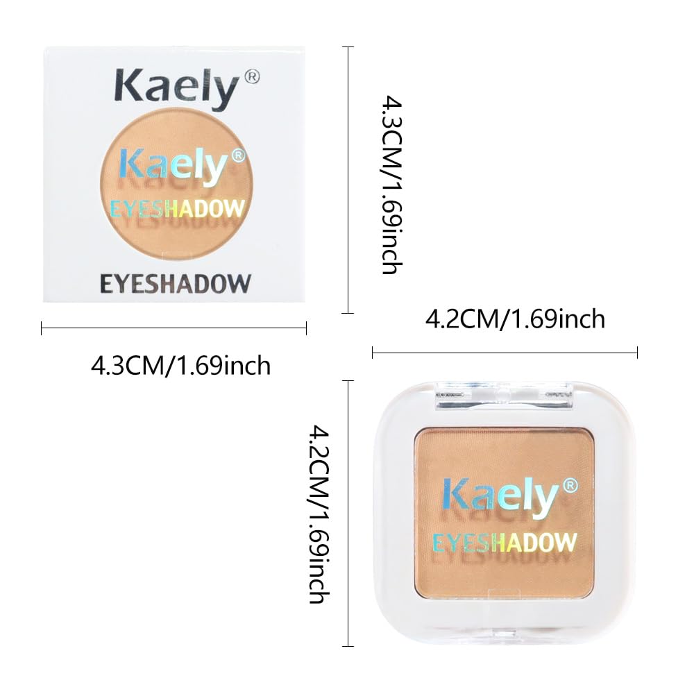 FeiCuiYun Matte Singe Eye Shadow Palette Makeup, Matte Burly Wood Monochrome Eyeshadow For Old Women, Mini Pressed Pigmented Waterproof Sombras Para Ojos, Vegan, Talc, Paraben & Cruelty Free, 13