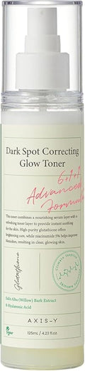 AXIS-Y Dark Spot Correcting Glow Toner – Brightening Hydrating Toner with 5% Niacinamide, Glutathione & Hyaluronic Acid for Uneven Skin Tone (4.23 fl. oz.)