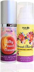 Menopause Rebalancing Bundle: Silky Peach Estriol Cream & Vibrant Third Progesterone Cream for Women. Bioidentical Estrogen & Progesterone for Intimate Comfort, Restful Sleep & Everyday Clarity