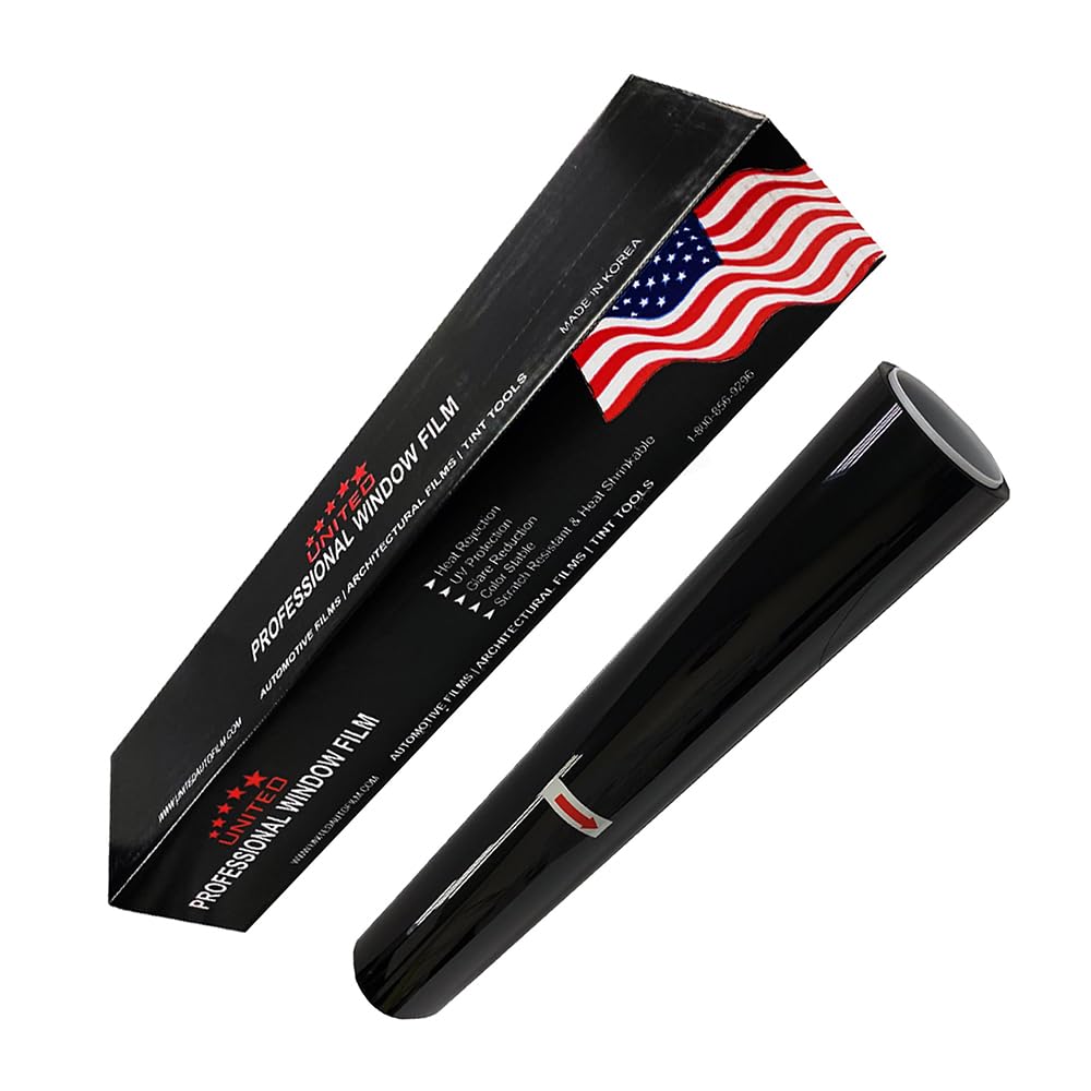 United Centurion Carbon 2 Ply Window Tint Film - 24in x 100ft, 3% VLT Scratch Resistant, High Clarity, 99% UV Block, Heat & Glare Control, Privacy & Interior Protection Film for Car, Truck, SUV, Home