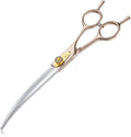 JASON Dog Grooming Curved Scissors - 7.5" Professional Pet Shears Ergonomic