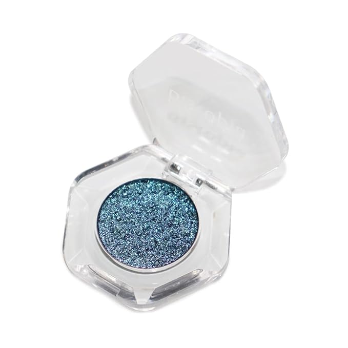 Bistopia Holographic Glitter Single Eyeshadow, Pearlescent Shimmer Metallic Cream Powder Eye Makeup, Blendable Long Lasting Waterproof, Multi-Use Face Highlighter, 2g (Blue Aurora)