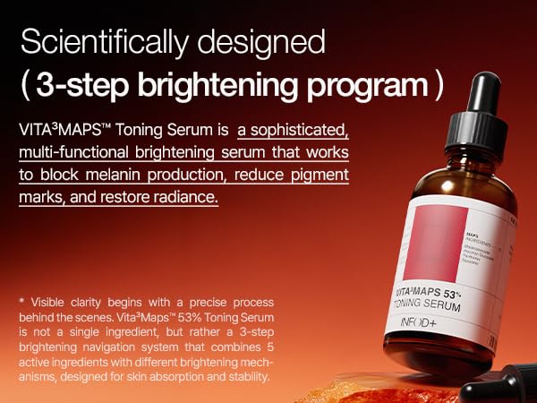 INFODPLUS Advanced Toning Serum with Tranexamic Acid, Intensive Dark Spot Discoloration and Uneven Tone Care, Niacinamide, Retinol Complex for Radiant Glow Facial Serum Korean Skincare 1.01 fl oz