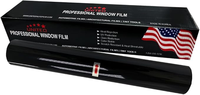 United Ceramic Pro Window Tint Car 24In x100Ft 2Ply Nano Ceramic IR-95 with 35% VLT - Outstanding Clarity & Views Window Tint for Car Home Blocks UV/IR Rays, Adhesive Film W/Lifetime Color Stability