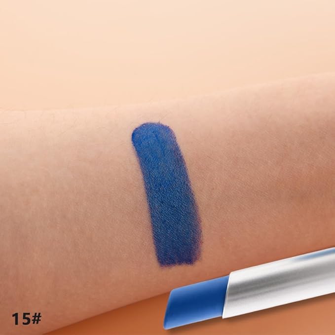 IATMOMOD Neutral Blue Cream Matte Lipstick Stick 15#, Longwear Full Coverage Velvet Lip Color, Waterproof Multi-Use Lip & Cheek Makeup for Party & Daily Wear, Labial con color mate para uso diario