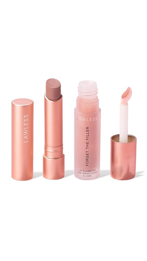 Lawless Women's Lip Twin Bundle, Nudie, 2 Count