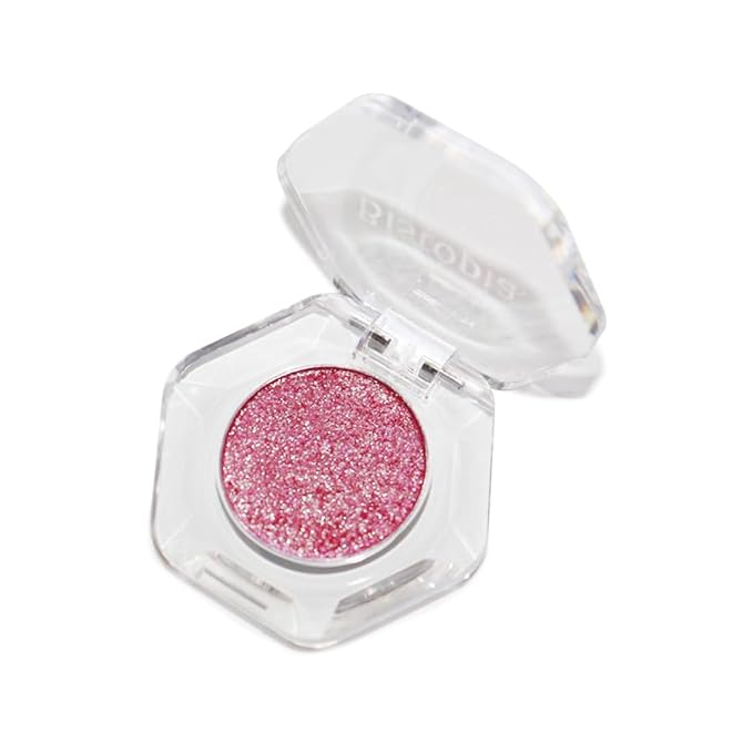 Bistopia Holographic Glitter Single Eyeshadow, Pearlescent Shimmer Metallic Cream Powder Eye Makeup, Blendable Long Lasting Waterproof, Multi-Use Face Highlighter, 2g (Signet)