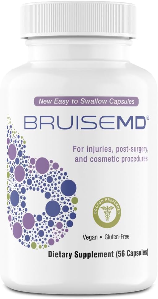 BruiseMD Bromelain 500 mg, Zinc & Vitamin C for Bruises & Swelling, 14-Day