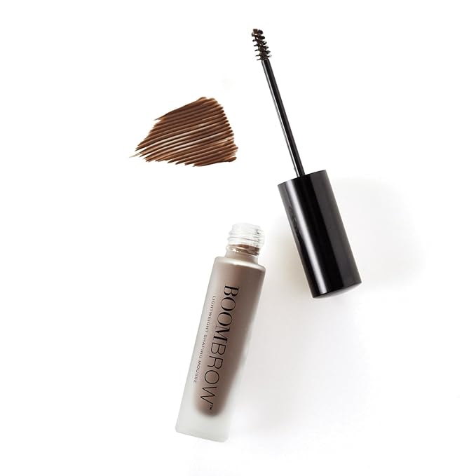Boom Brow ™ Lightweight Shaping Eyebrow Mousse for Natural Brows, Med Brown