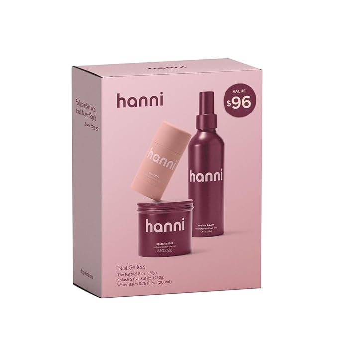 HANNI Body Moisturizer Gift Set | Splash Salve, Water Balm & The Fatty
