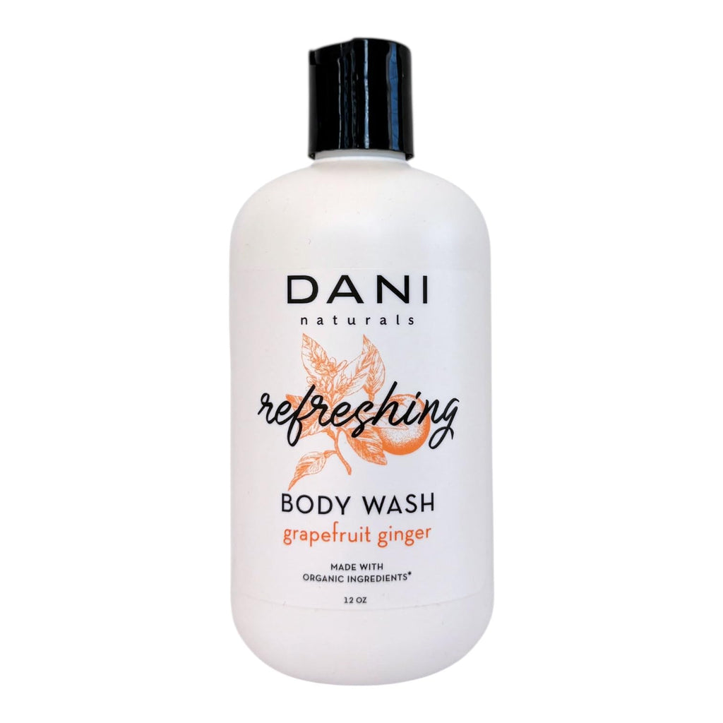 DANI Naturals Grapefruit Ginger Body Wash, Sulfate-Free and Vegan, 12 fl oz