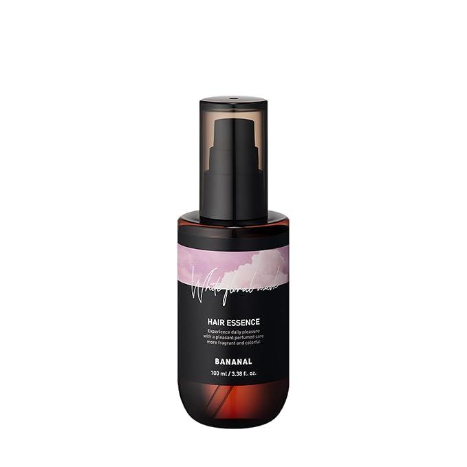 BANANAL 2-in-1 Hair Serum & Perfume Oil - Korean Hair Care, Moroccan Argan Oil & 12 Amino Acids for Dry Damaged Hair, Anti-Frizz Glass Hair Shine, Paraben-Free, White Floral Musk, 3.38 fl oz