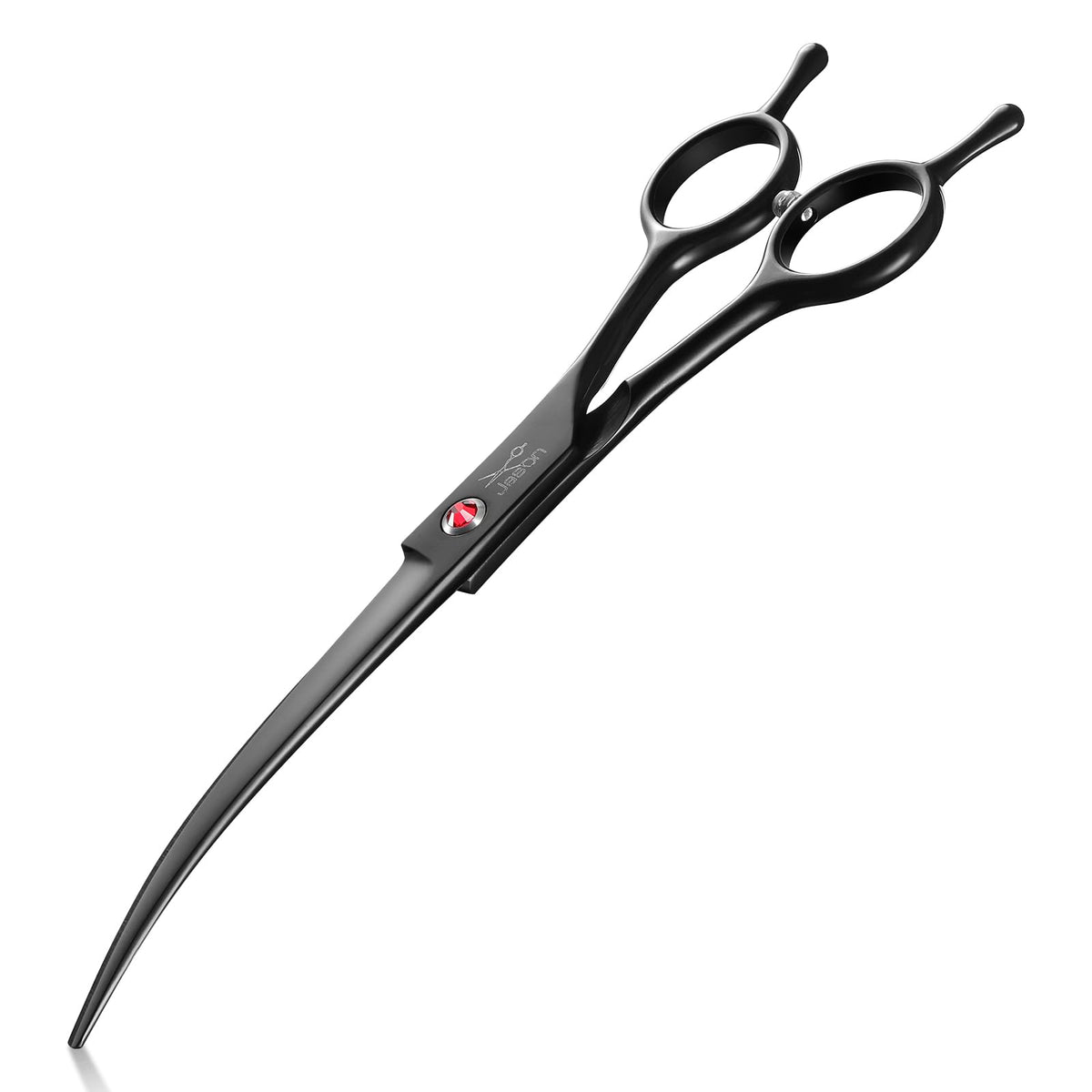 JASON Curved Dog Grooming Scissors - 7" Up-Curved Trimming Shears Purple
