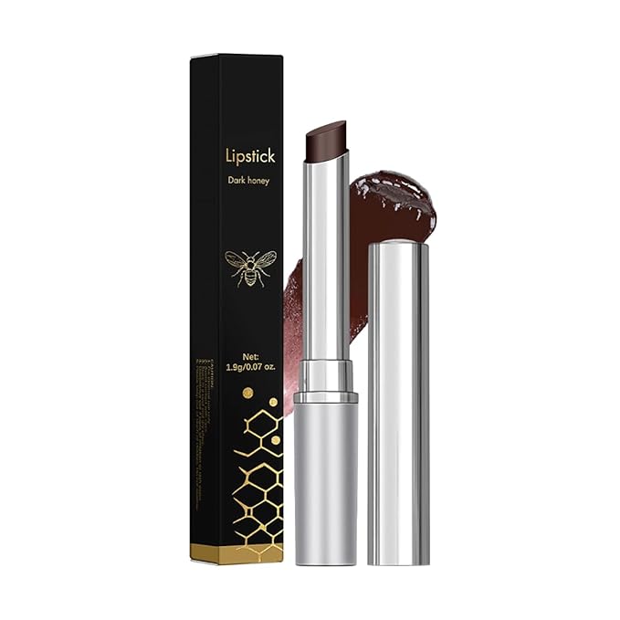 Tiejdhr Tinted Lip Balm Lipstick, Hydrating Natural Glossy, Long-lasting Moisturizing & Nourishing Lip Care with Natural Ingredients Transparent Color (Drak Honey, 0.07oz)
