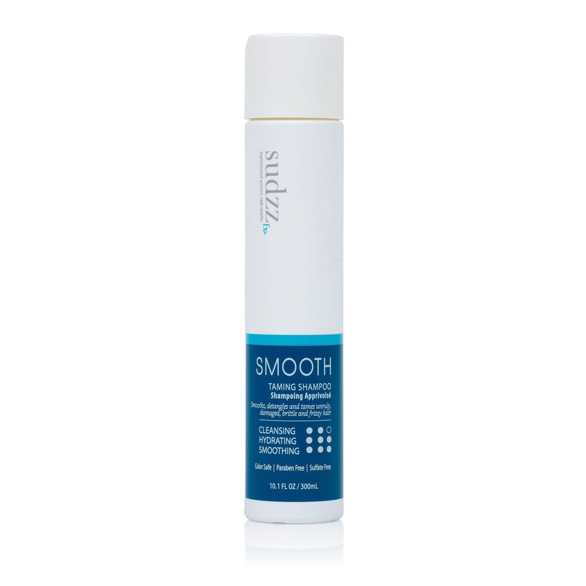 SUDZZFX Smooth Taming Shampoo - Frizz Control, Moisturizing for Damaged Hair, Hair Styling for All Hair Types for Men & Women - Sulfate Free, 33.8 Fl Oz