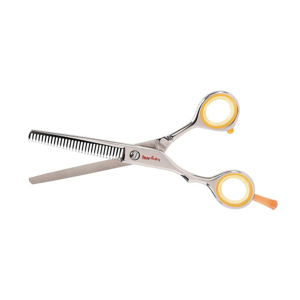 Cricket Centrix Roc-It Dog Professional Stylist 5” Hair Cutting Shears and RTL-30 Thinning Hair Cutting Scissors Duo Set, Salon Barber Supplies for Women and Men Haircut, Lefty