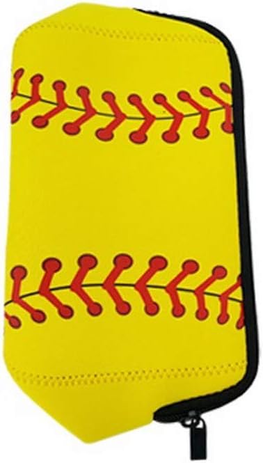 AJLTPA Waterproof Neoprene Cosmetic Bag, Softball