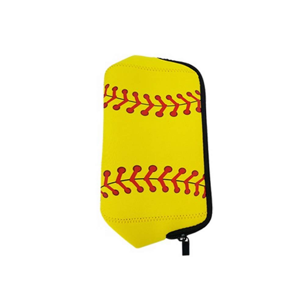 AJLTPA Waterproof Neoprene Cosmetic Bag, Softball