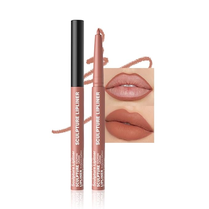 Hxssll 12 Colors Matte Lip Liner Pencil – Long Lasting Waterproof Lip Liner, Smudge Proof Transfer Proof Lip Pencil, High Pigment Lip Makeup for Defining & Filling Lips (02#, 1PCS)