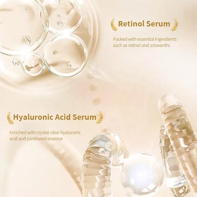 TTFM Retinol Facial Serum 30ml 1.0 Fl OZ | Retinol + Astaxanthin Serum | Hydrating Formula Facial Serum | Skincare For Dull Skin | Anti-Aging Serum |