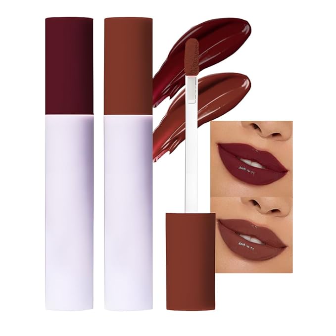 Hxssll Nourishing High-Shine Lip Gloss Set,Hydrating & Moisturizing Lip Tint, Non-Sticky, Long-Lasting Glossy Lip Stain,Softens & Plumps Lips for Smooth,Gentle Formula for Dry Lips,04+06