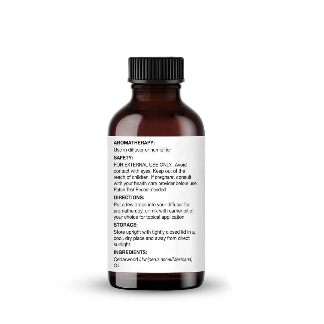Majestic Pure Cedarwood Essential Oil for Diffuser - 1 Fl Oz
