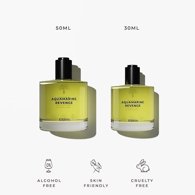 Eternal perfume oils Aquamarine Revenge Perfumes for women Alcohol Free EAU DE PARFUM Long Lasting Perfume for men Designer womens perfume 1.69 FL Oz with 1 FL Oz (pack of 2)